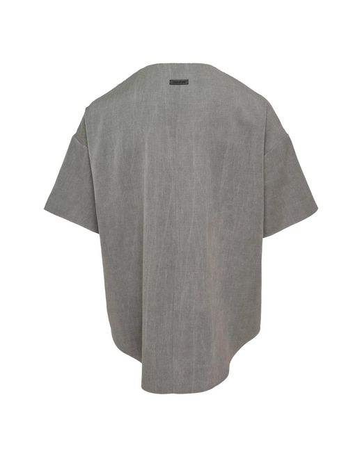 Fear Of God Gray Relaxed Tshirt Ss for men