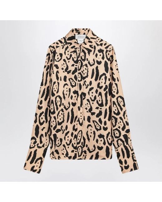 Max Mara Natural Silk Animal Print Shirt