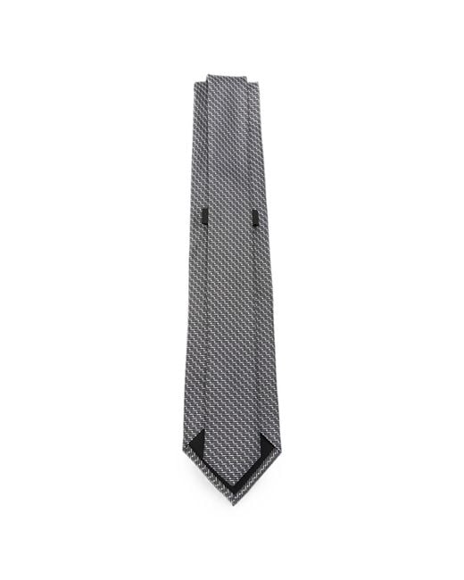 Boss White Silk Tie for men