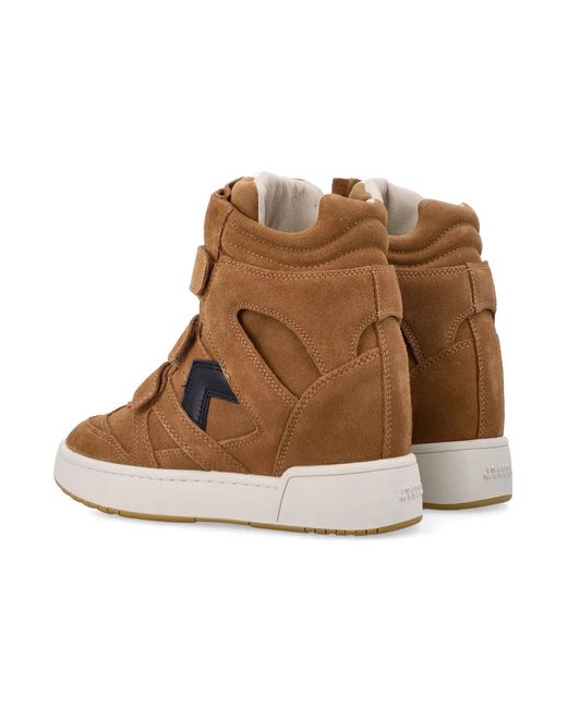 Isabel Marant Brown Im3 Wedge Sneakers