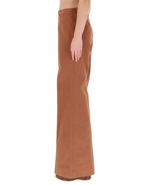 Chloé Brown Flared Pants