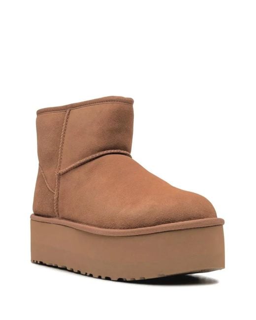 Ugg Brown "Classic Mini Platform"