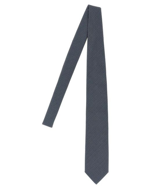 Brioni Blue Jacquard Silk Tie for men