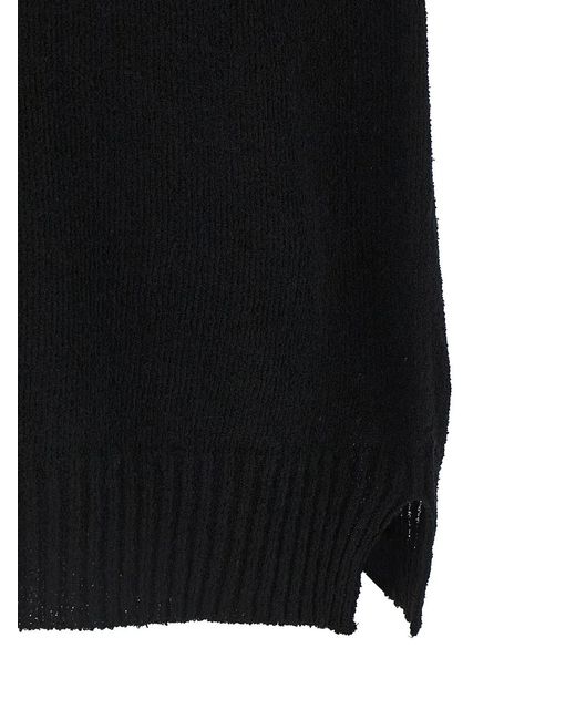 Ma'ry'ya Black Spongy Effect Polo Shirt for men