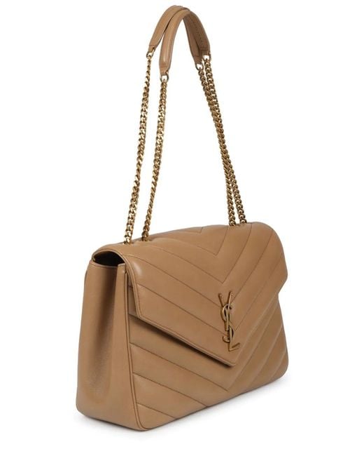 Saint Laurent Brown Borsa "Loulou" Large