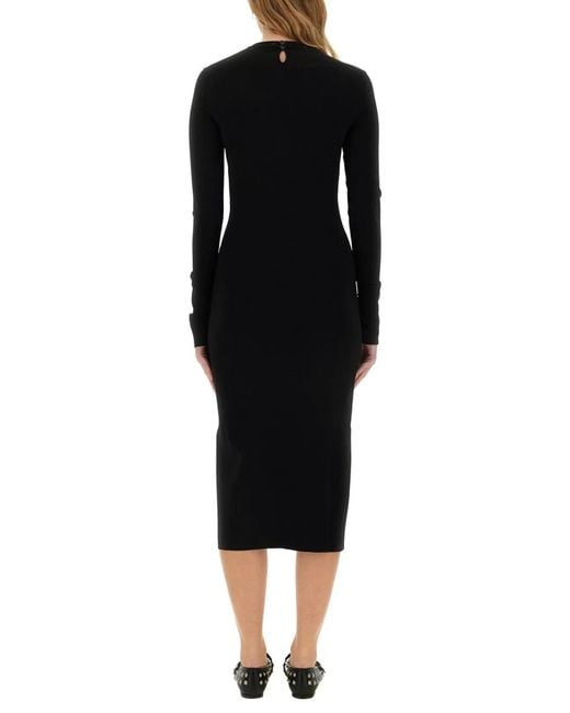 Stella McCartney Black Midi Dress With Slit