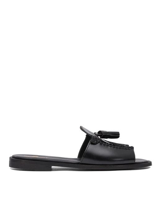 Sebago Black Slip On Slides