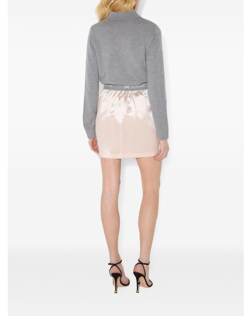 Elisabetta Franchi Gray Knit Sweater