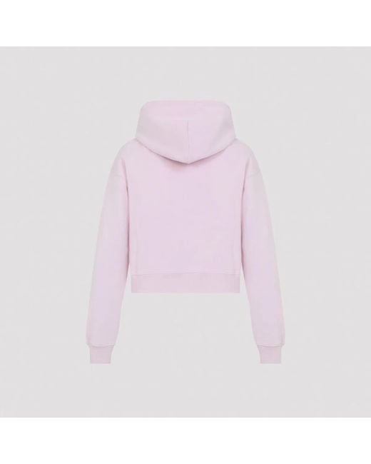 Jacquemus Pink Hoodie Logo Patch