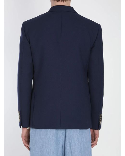 Valentino Garavani Blue Single-Breasted Jacket for men