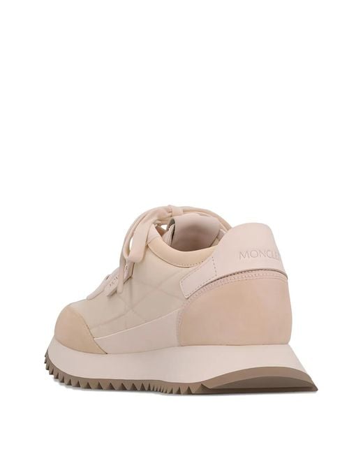 Moncler Pink Pacey 2 Logo-Detail Platform Sneakers