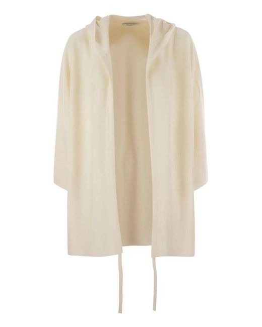 Max Mara Natural Hoodie Cardigan Knit "Aster