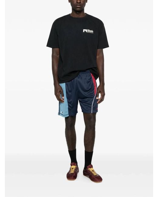 Rhude Black Ramatuelle Racing Tee for men
