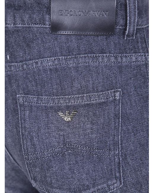 Emporio Armani Blue 5 Pockets Pants Jeans