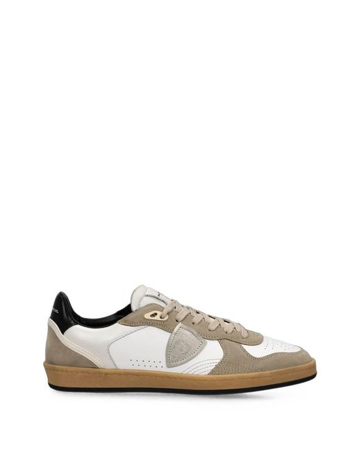 Philippe Model Brown Philippe Model Off Calf Leather Shoes for men