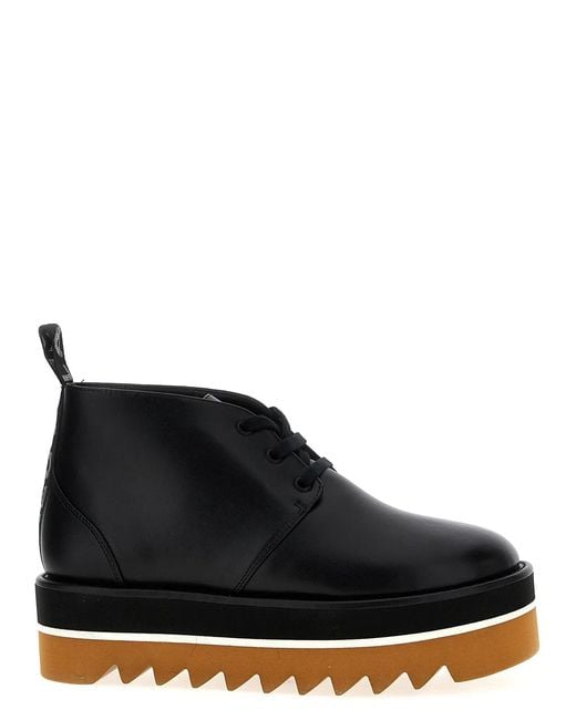 Stella McCartney Black 'Desert Sneak-Elyse' Ankle Boots