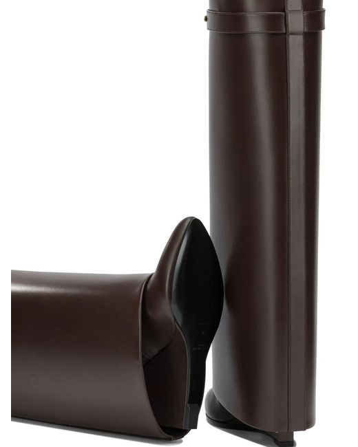 Givenchy Brown "Shark Pinch" Knee Boots