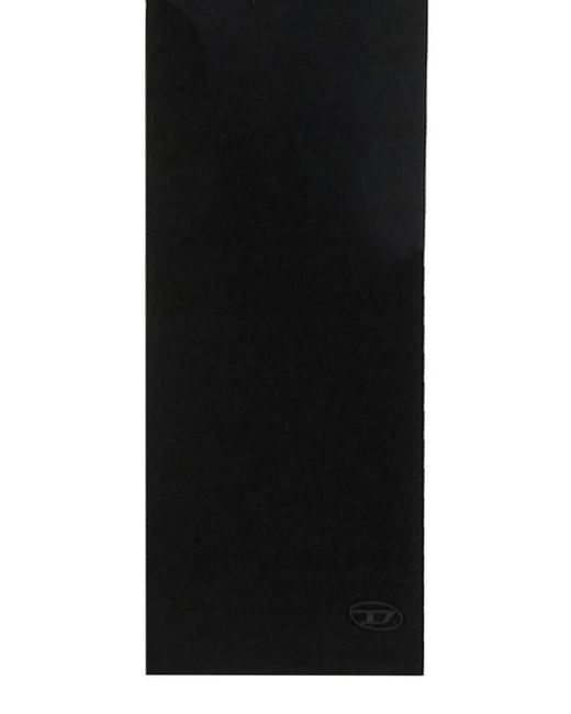 DIESEL Black "K-Coder" Scarf for men