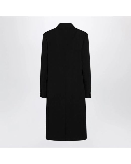 Totême Black Garderob Oversized Wool Coat