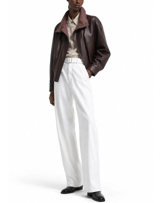 Lemaire White "Twisted" Pants