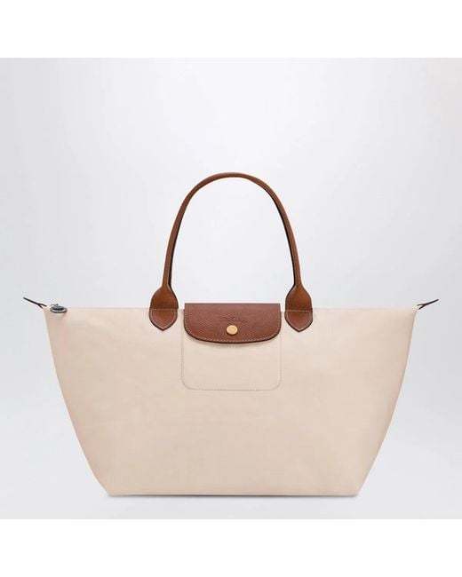 Longchamp Natural Paper Colour L Le Pliage Original Handbag