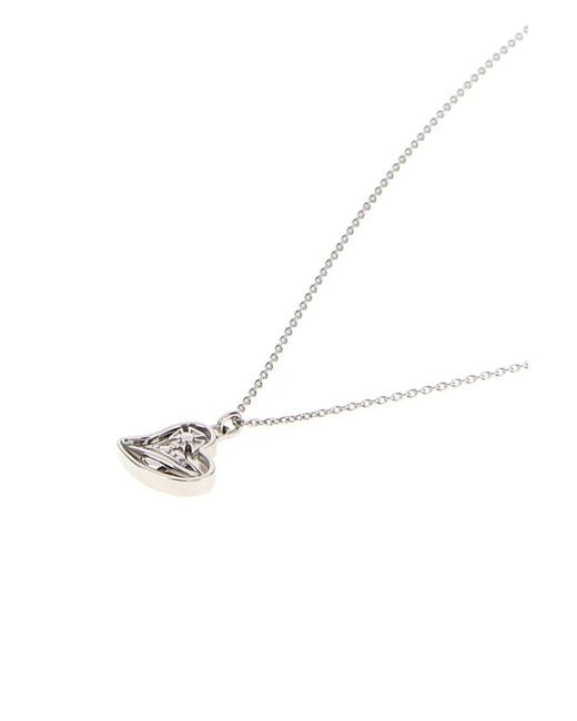 Vivienne Westwood White Faye Pendant