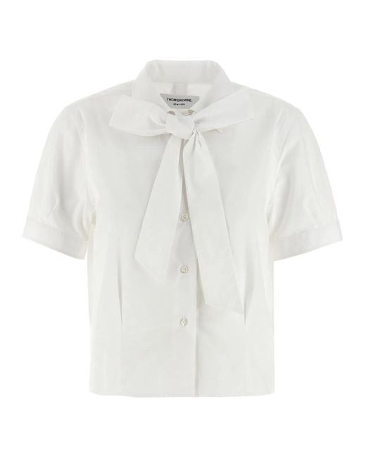 Thom Browne White Sash Shirt