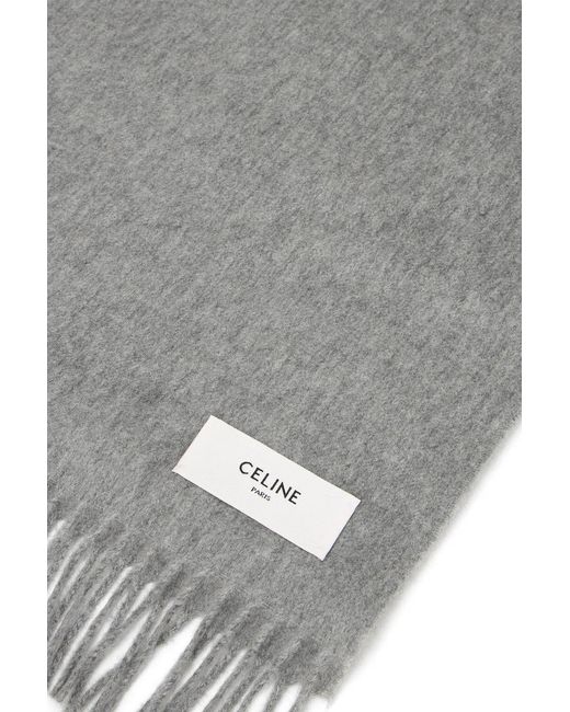 Céline Gray Cashmere Scarf for men