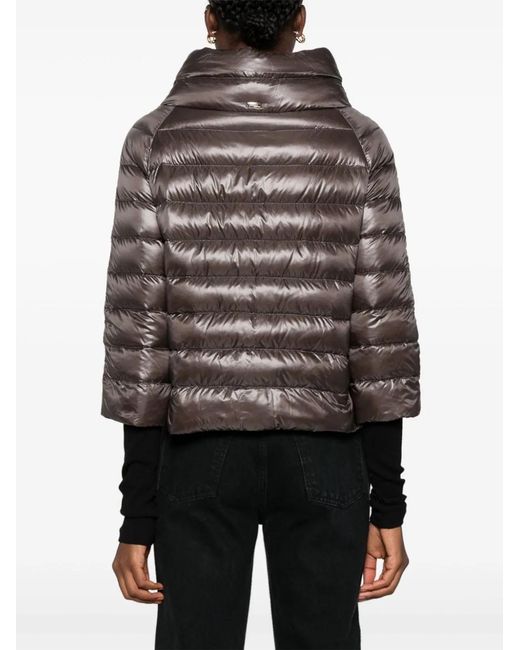Herno Brown Sofia Nylon Cape