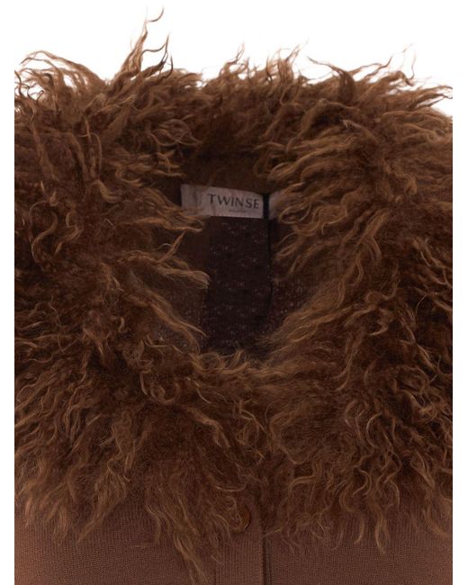 Twinset Brown Wool Sweater