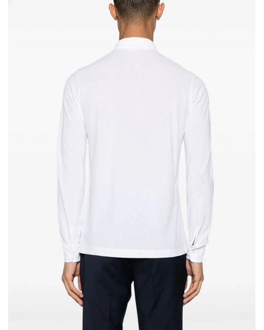 Zanone White Polo for men
