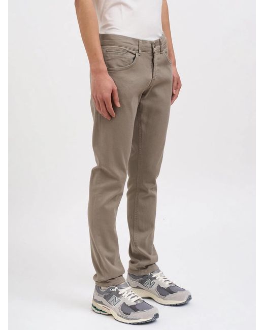 Dondup Gray Denim Pants Mod. George for men