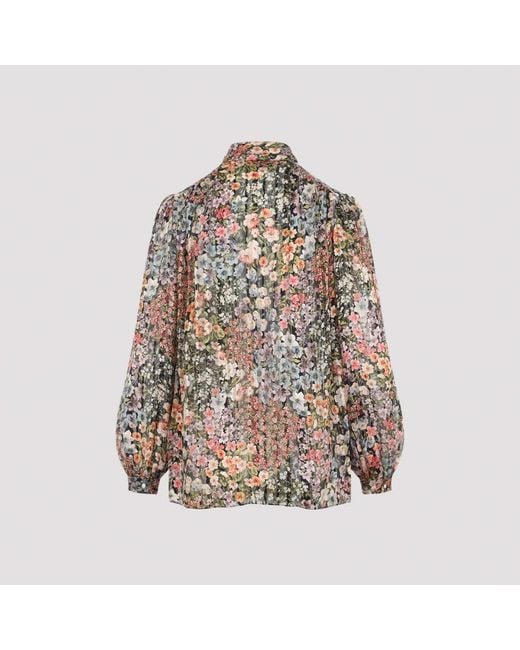 Valentino Brown All Over Print Shirt