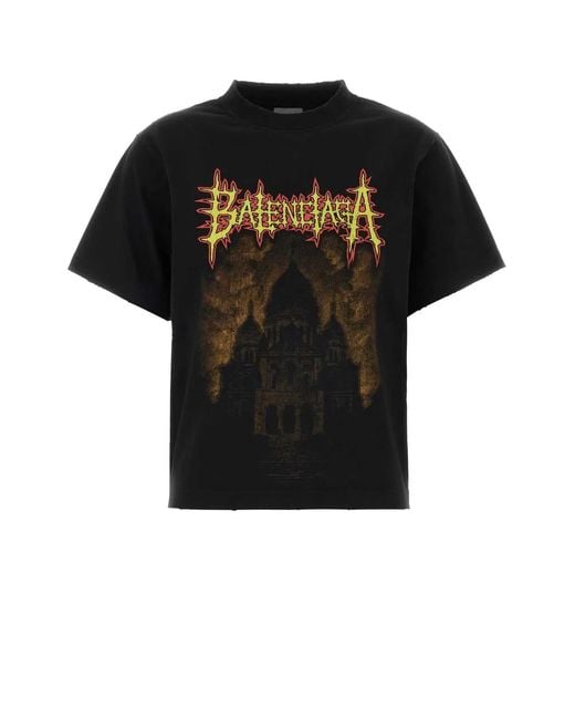 Balenciaga Black Medium Fit T-Shirt