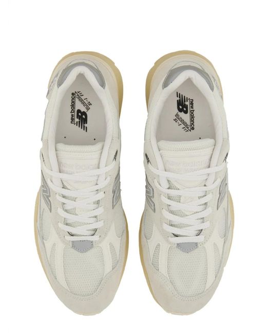 New Balance White Sneaker "U991"