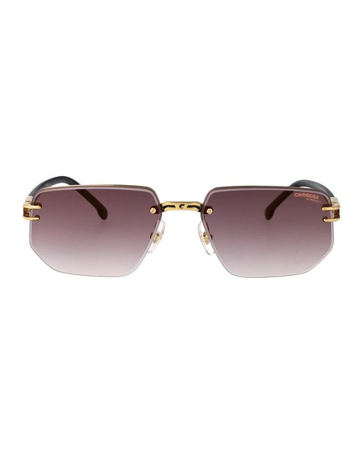 Carrera Brown Matte Metal Sunglasses for men