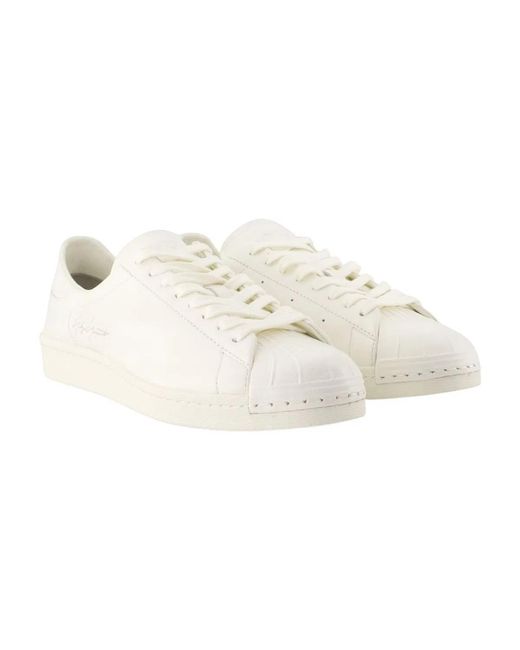 Y-3 White Superstar Sneakers
