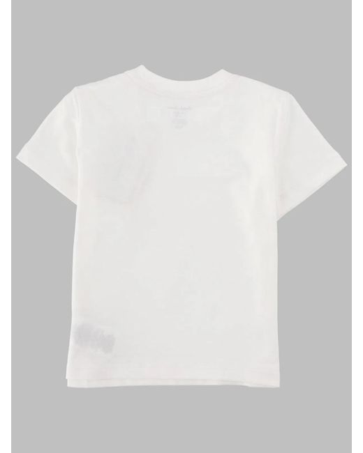 Polo Ralph Lauren White T-Shirt Con Logo