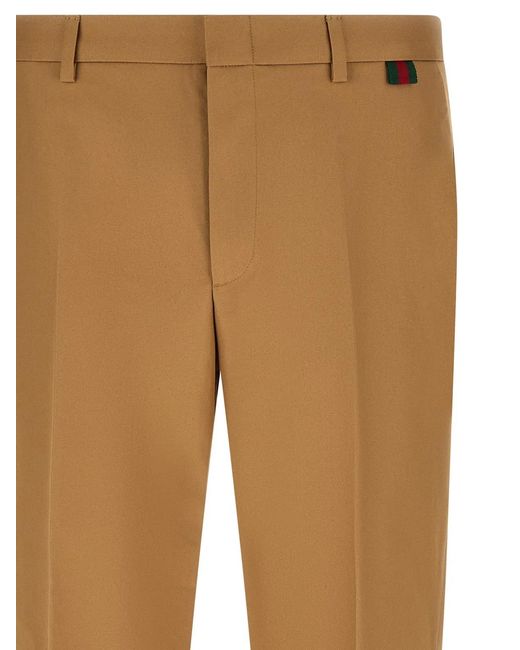 Gucci Natural Web Loop Pants for men