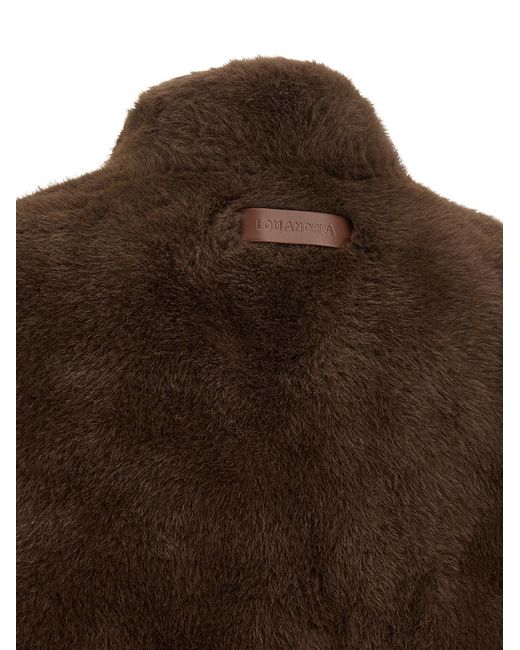 Lou Andrea Brown Eco-Fur Vest