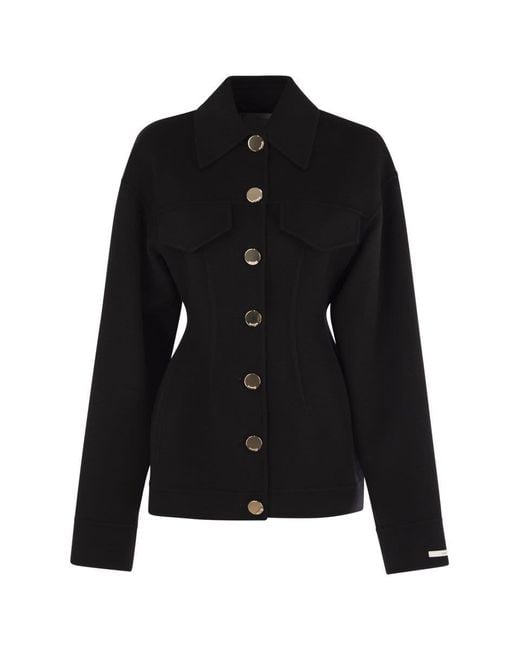 Max Mara Black Luxurious Jacket Made From Virgin Wool