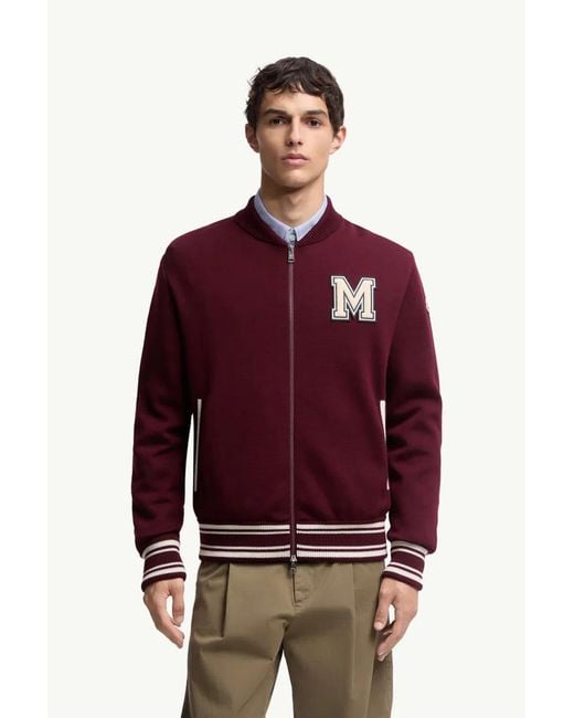 Moncler Red Cardigan for men