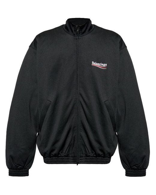 Balenciaga Black Zip Hoodie Political Campaign for men