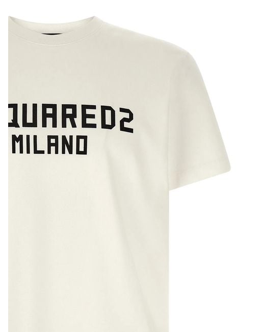 DSquared² White Milano' T-Shirt for men