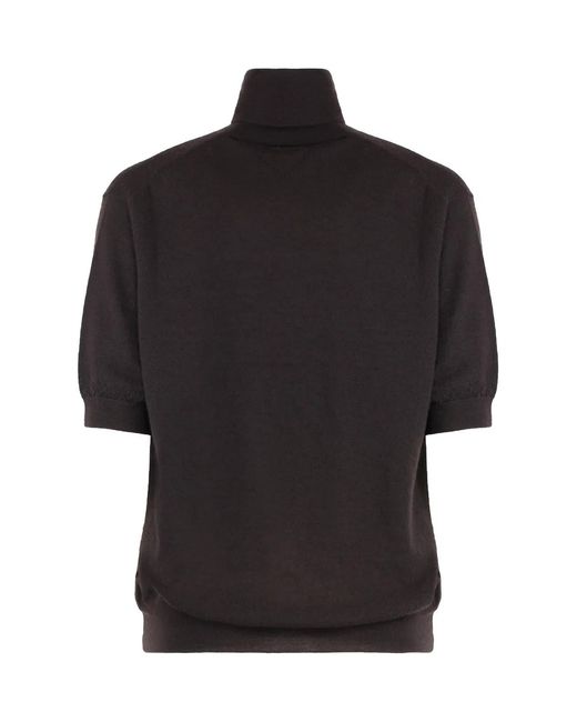 Prada Black Turtleneck T-Shirt