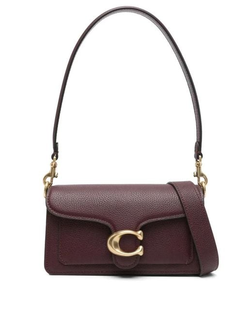 COACH Purple Tabby 20 Leather Shoulder Bag