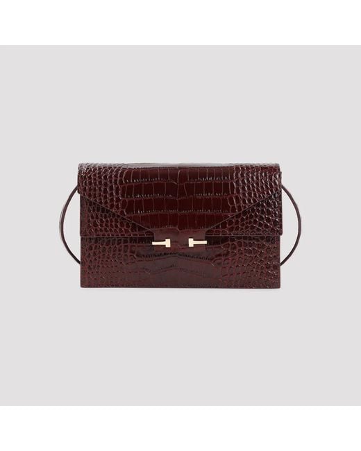 Tom Ford Purple Lost Cherry Croco Mini Bag
