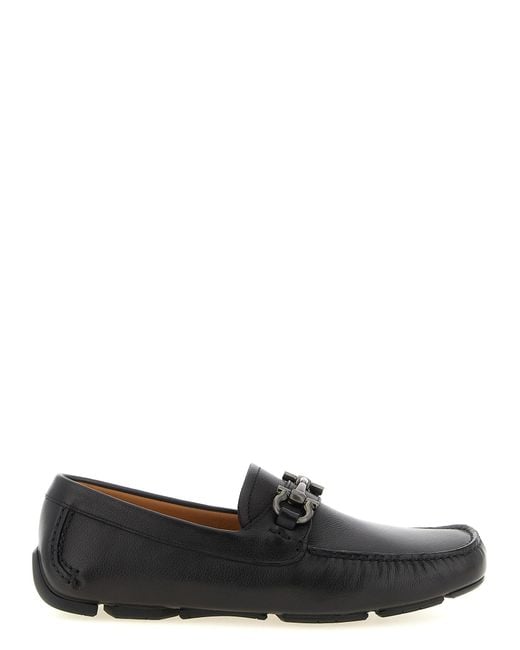 Ferragamo Black 'Parigi New' Loafers for men