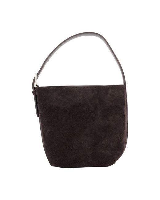 Totême Black Petite Belted Shopper Bag