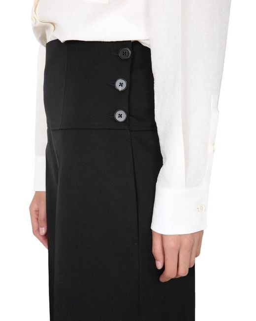 Jil Sander Black Tailored Trousers